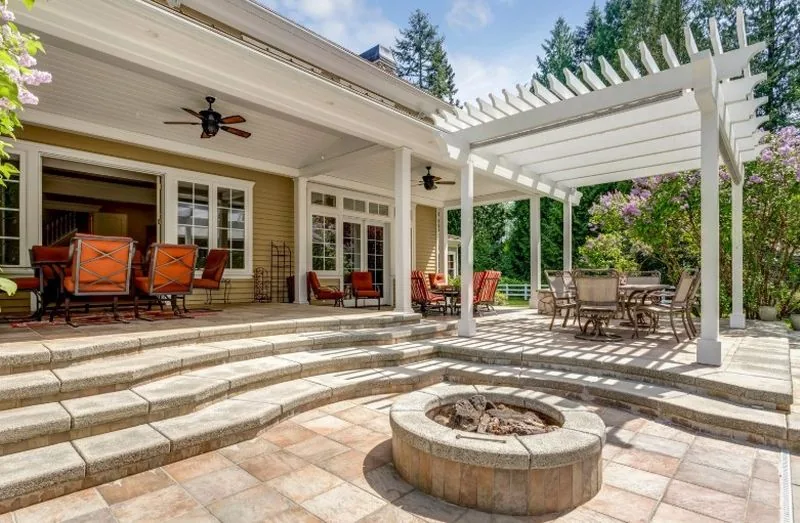 Designed outdoor living landscape — Concord NC