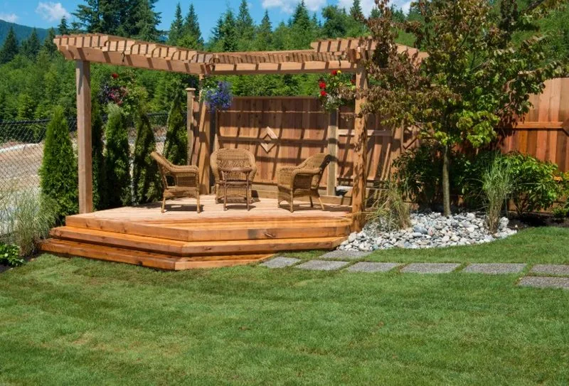 Backyard hardscaping — Concord NC